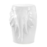 ELEPHANT CERAMIC DECORATIVE STOOL