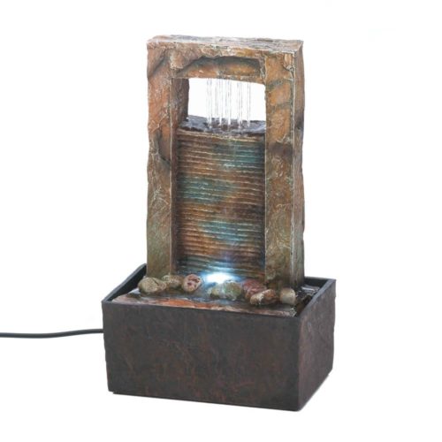 CASCADING WATER TABLETOP FOUNTAIN