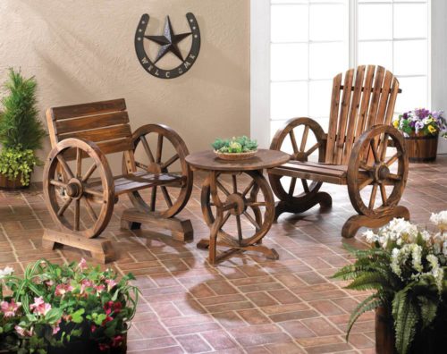 WAGON WHEEL TABLE