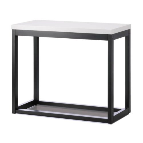 MODERN BLACK FRAME LONG TABLE