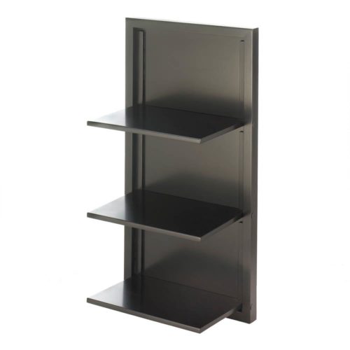 BLACK FOLDING WALL SHELF