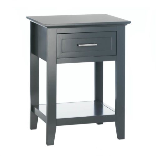 GRAY CROSSTOWN SIDE TABLE