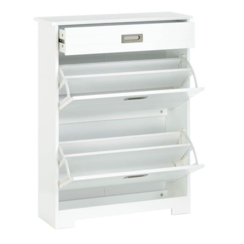 2-TIER SHOE RACK WITH DRAWER