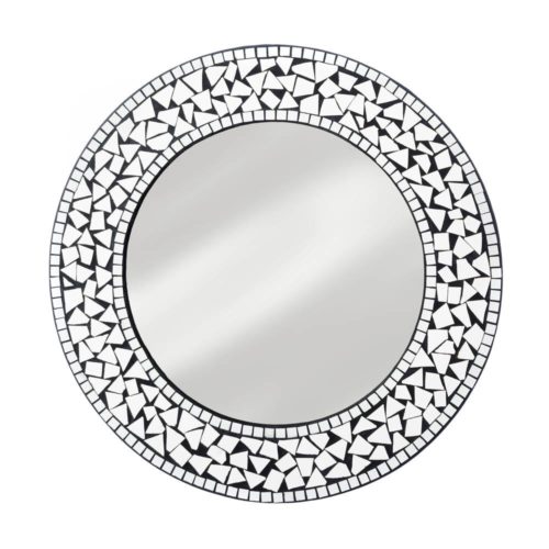 ROUND MOSAIC WALL MIRROR