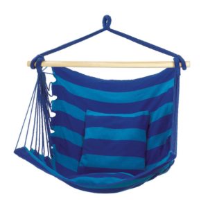 BLUE STRIPE HAMMOCK CHAIR