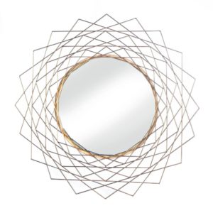 GOLDEN GEOMETRIC WALL MIRROR