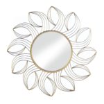 GOLDEN PETALS WALL MIRROR