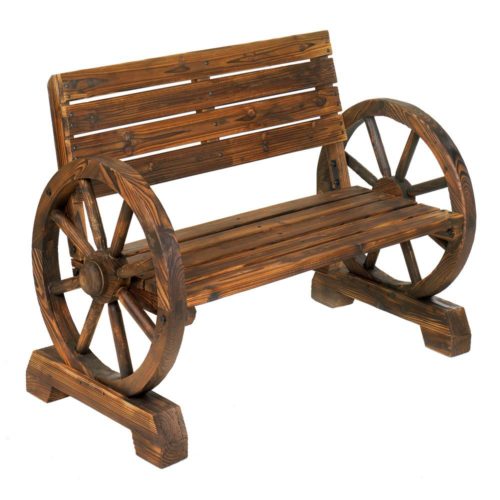 WAGON WHEEL BENCH